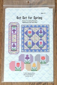 MARJORIE RHINE QUILTING PATTERN "GET SET FOR SPRING" - Picture 1 of 2