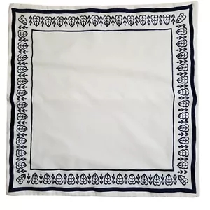 Frontgate Euro Pillow Sham 26X26 Blue Velvet Border + Embroidered Floral Edge - Picture 1 of 5
