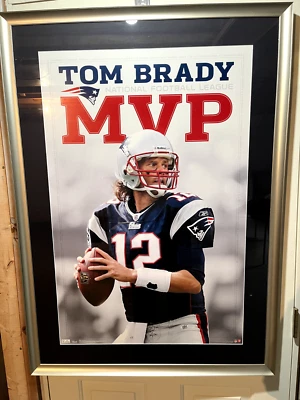 TOM BRADY MVP PROFESSIONALLY MOUNTED PRINT 41" x 30" - Image 1 of 3