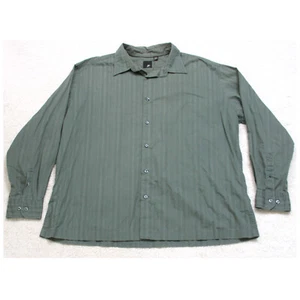 XXL J. Ferrar Green Cotton Man's Dress Shirt Long Sleeve Men's Top 2XL 1-689 - Picture 1 of 5