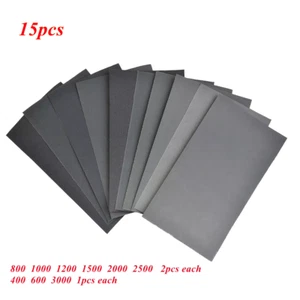 Car Polish Sand Paper Grit Metal Glass Ceramics Wood Polish Sandpaper Wet/Dry - Picture 1 of 12