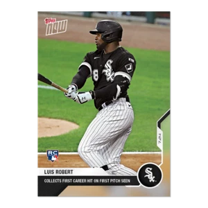 LUIS ROBERT RC - 2020 Topps NOW “COLLECTS FIRST CAREER HIT” #11 - WHITE SOX - Bild 1 von 2