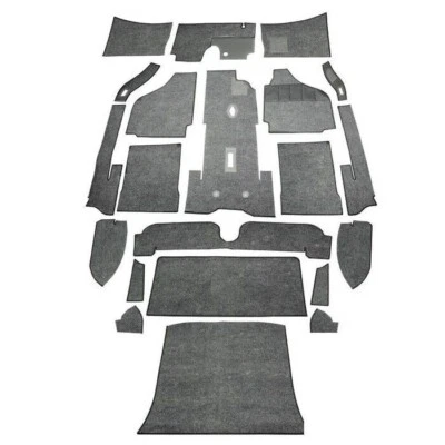 1956-1968 RHD VW Karmann Ghia Sedan Carpet Kit 20pc , Message Color Choice - Image 1 of 4