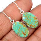 Natural Kingman Turquoise 925 Sterling Silver Earrings Jewelry CE35031