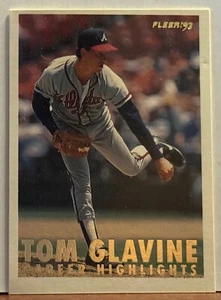 Tom Glavine 1993 Fleer Career Highlights #3 M13 - Picture 1 of 1
