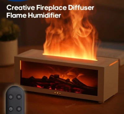 Humidifier Diffuser Aroma Oil Essential Air Flame USB Aromatherapy LED Mist - Image 1 of 4