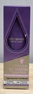 Schwarzkopf Keratin Blonde Bond Enforcing Care Purple Mask Treatment 5 oz - New - Picture 1 of 1
