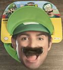 Super Mario Brothers Luigi: Adult Costume Accessory Kit-Hat and Mustache Set