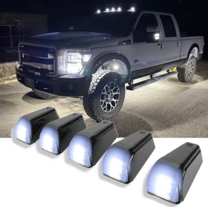 5PCS Wireless Solar LED Cab Roof Marker Top Lights For Ford F-150 F-250 F-350 - Picture 1 of 13
