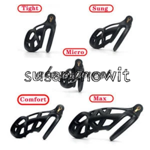 Newest Design Male Chastity Device Summer Hollow Chastity Belt 4 Ring Cage - Picture 1 of 17