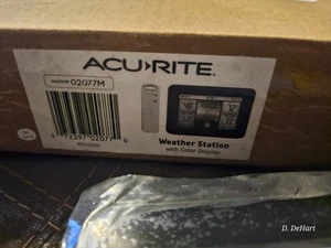 AcuRite Wireless Home Weather Station with Color Display, Indoor Black 02077M - Picture 1 of 4