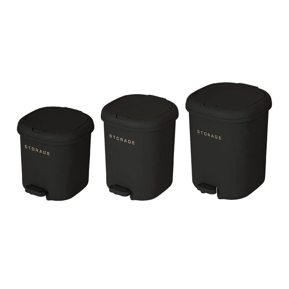 Press Type/Step on Trash Can with Lid Simple Trashcan Rubbish Bin Versatile - Image 1 of 1