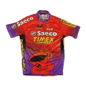 Cannondale Saeco Cycling Jersey Mens Sz Medium Performance Pocketed Cooling - Picture 1 of 12