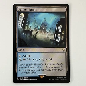 Magic The Gathering Sunken Ruins (0430) *sin lámina* Base Commander: Final Fantasy MT/NM Peine Ship - Imagen 1 de 3