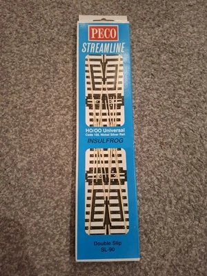 PECO SL-90 Electrofrog Double Slip Track - OO/HO Gauge - Code 100 - NEW - Image 1 of 4