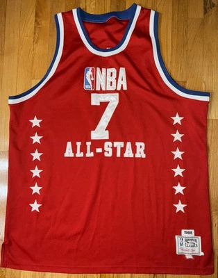 Karl Malone MITCHELL & NESS ALL-STAR GAME HARDWOOD CLASSIC 1988 Size 56/58 Read - Image 1 of 4