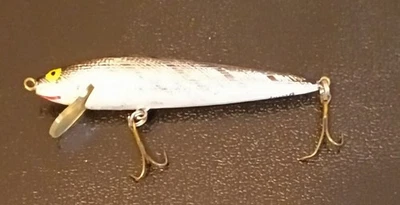 Vintage 3.5" Silver Minnow Crankbait Fishing Lure- Japan - Image 1 of 3