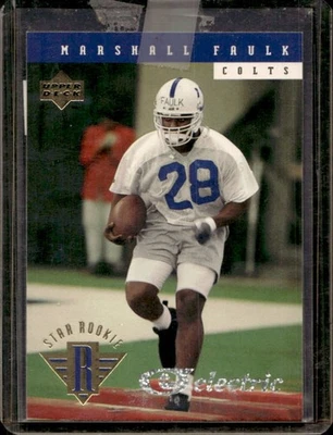 1994 Upper Deck Marshall Faulk Electric Rookie RC #7 Colts - Image 1 of 2