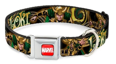 MARVEL UNIVERSE MARVEL Cinturón Hebilla Cuello LOKI Poses: WAV037 15"-26" Foto 1 de 3