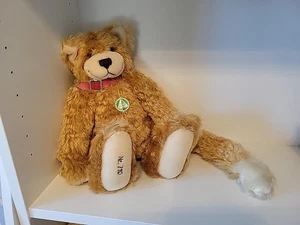 Vintage Hermann Mohair Katze Gelenk Schnurr Teddybär Limited Edition 710/1000 - Bild 1 von 24
