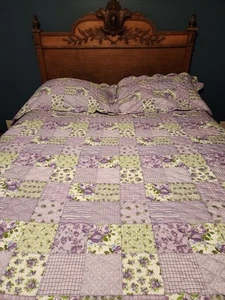 Silky Soft Micro Fiber Quilt Set King Size With 2 Pillow Shams - Picture 1 of 12
