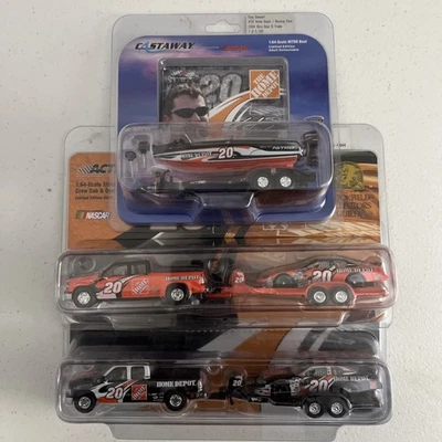 Remolque abierto Tony Stewart doble cabina carros casa depósito y barco 2004 Brookfield 1/64  Foto 1 de 4