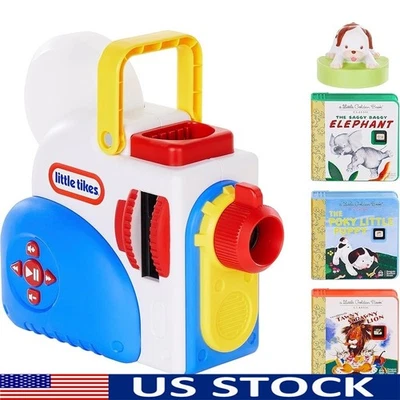 Interactive Story Projector Nightlight 3 Stories Sound Effects Kids Reading Aid - Image 1 of 4