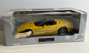 1:18 UT Models #UT0597 Model Car Yellow Chevrolet Corvette Convertible NIB READ - Picture 1 of 7