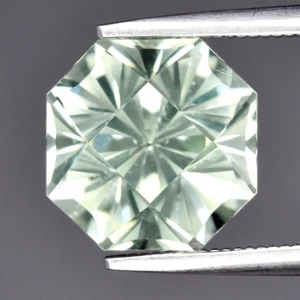 💎 3.40ct 9x9mm VS Octagon Natural Green Amethyst - Brazil Gemstone - Picture 1 of 4