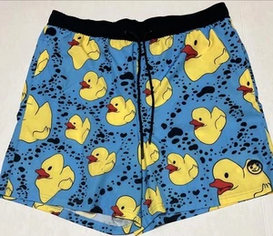 Neff Rubber Duck Duckies, Board Shorts Mens XL Hawaiian Swim Trunks - Picture 1 of 7