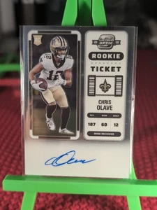 2022 Panini Contenders Optic #109 Chris Olave On-Card AUTO - Picture 1 of 2