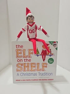 The Elf on the Shelf A Christmas Tradition w/ Game Day Football Jersey Retired  - Picture 1 of 17