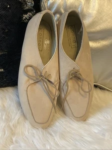 Ital. Feinste Halbschuhe Schuhe Schnürer 38 / 5 ECHTLEDER NEU Conney Natur - Bild 1 von 24