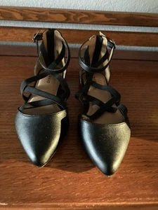 Torrid Ballet Flats With Ankle Strap Sandals Women Black 8WW - Picture 1 of 7