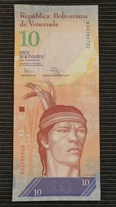 VENEZUELA 10 Bolivares 2014 P90e UNC Banknote - Picture 1 of 2