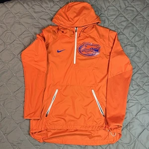 Nike Florida Gators Jacket Mens Medium Orange Blue Half Zip Windbreaker Football - Picture 1 of 10