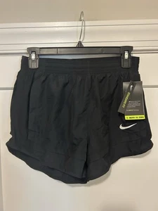 New Nike Women's Black 3” Running Athletic Shorts Inner Briefs Pockets Norts - Picture 1 of 4