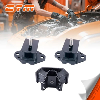 Engine Motor  Trans Mount 3PCS. 1981-2004 for Toyota Pickup, T100, Tacoma Foto 1 de 4
