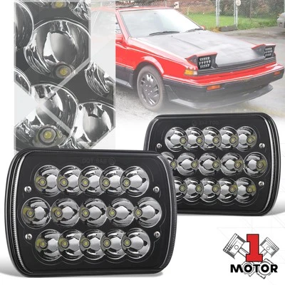 Carcasa negra 7X6 H6054 faros LED para 85-97 Nissan 200SX 240SX 300ZX Micra Foto 1 de 4