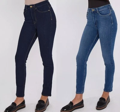 Womens Magic Shaping Jeans Marks Slim Leg Stretch High Waisted Ladies Denim Pant - Image 1 of 4