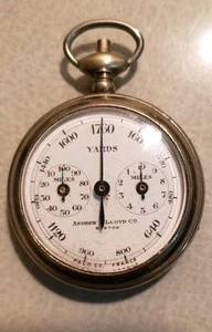 rare ANDREW J LLOYD, BOSTON PEDOMETER YARDS Palo Co. France PORCELAIN Works - Picture 1 of 6