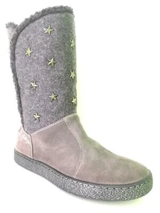 WOMENS LIU JO FUA1875 GREY LEATHER ORIGINAL AI ANKLE BOOTS SHOES NEW - Picture 1 of 6