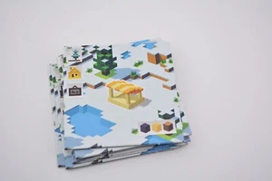 Minecraft Builders & Biomes game part pieces - white terrain building tiles - Picture 1 of 2