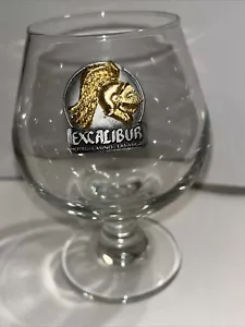 Excalibur Casino Snifter Beer Glass Pewter brandy, bourbon, whisky Las Vegas - Picture 1 of 7