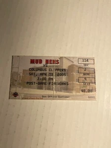 4-30-05 Columbus Clippers vs Toledo Mud Hens Fifth Third Field Ticket Stub - Picture 1 of 1