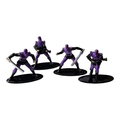 4 Foot Soldiers TMNT Jada Toys Nano Figuras de Metal Sueltas Nuevo 1.65" Metal Die-Cast Foto 1 de 3