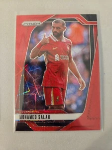 Mohamed Mo Salah Red Laser 12/49 2024-25 Panini Prizm EPL - Picture 1 of 2