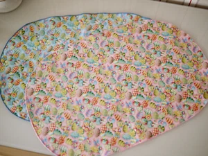 ovale Untersetzer, Deckchen, Tischset, Ostereier, Frühling, OSTERN, 2 Farben - Bild 1 von 6