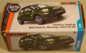 Matchbox boxed '16 FIAT 500X green Power Grabs 2017 #3/125 - Picture 1 of 1