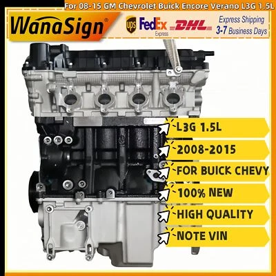 Conjunto de motor de bloque largo para 08-15 GM Chevrolet Buick Encore Verano L3G 1,5 L Foto 1 de 4